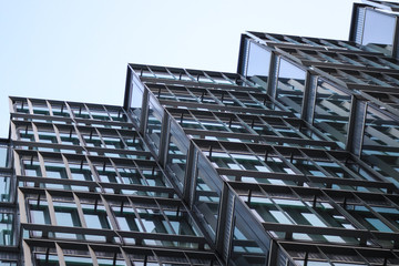 Windows of office building