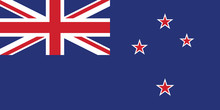 Vector Of Amazing New Zealand Flag.