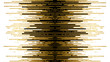 Banner with gold texture and black lines decoration on the white background.