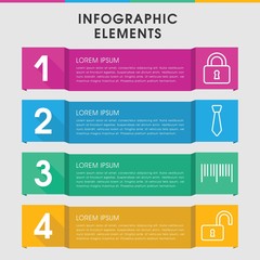 Sticker - Code infographic design with elements.