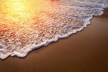 Wall Mural - Sunset on the beach