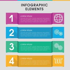 Engine infographic design with elements.