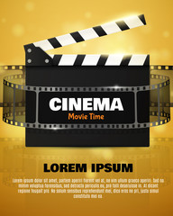 Poster - Cinema Flyer Or Poster. Vector Illustration. Film festival template