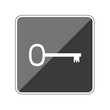App Button schwarz reflektierend Schlüssel Sicherheit