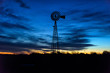 Dawn is breaking - Nebraska windmill at sunrise
