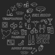 © rudut2015 - Pattern with toys for adults Sex shop, adult shop, adult store