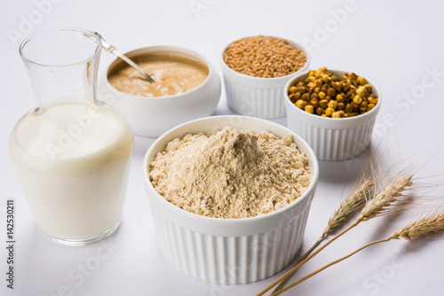 Fotografia, Obraz Sattu Atta / Satu or sattu cha Peeth is one of the best natural and nutritionally rich food