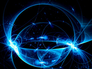 Wall Mural - glowing sphere - abstract digitally generated image