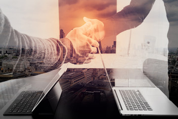 Poster - Business partnership meeting concept.photo businessmans handshake. Successful businessmen handshaking after perfect deal