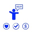 © vectori1 - man with his hands asks for help