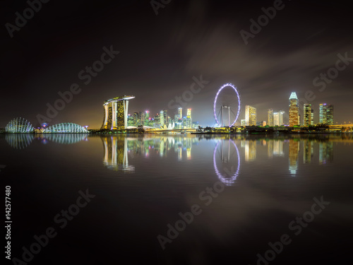 Photo Singapore Skyline and view of Marina Bay