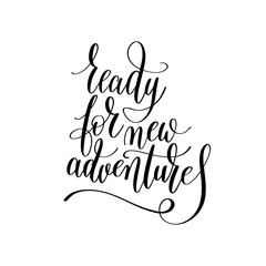 Wall Mural - ready for new adventures inspirational quote about summer travel