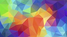 Flat Triangle Multicolor Geometric Triangle Wallpaper
