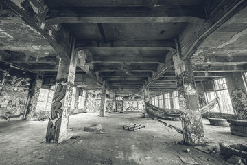 Wall Mural - Abandoned old factory building