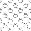 Pattern with thin line apples
