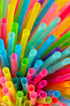 Many Colorful Straw