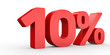 © icreative3d - Ten percent off. Discount 10 %.