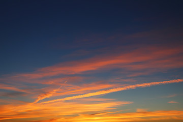 Wall Mural - Colorful evening skyscape