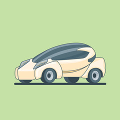 Poster - Conceptual Electric Car Design Template