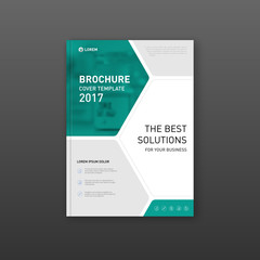 Wall Mural - Medical brochure cover template, flyer design layout.
