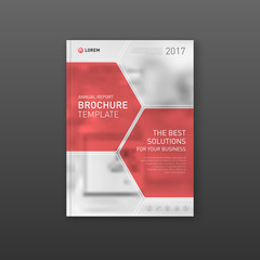 Wall Mural - Medical brochure cover template, flyer design layout.