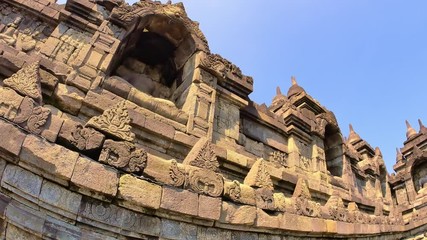 Wall Mural - Borobudur largest Buddhist structure and unesco world heritage site. Ancient temple ruins in central Java Indonesia