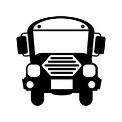 Wall Mural - bus school isolated icon vector illustration design