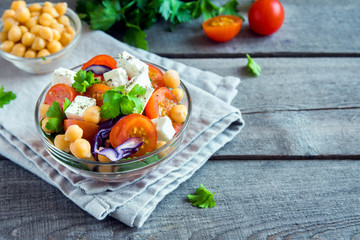 Sticker - Chickpea and veggie salad