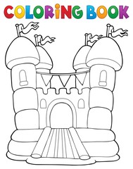 Canvas Print - Coloring book inflatable castle