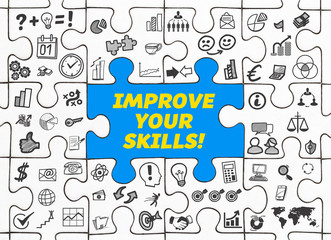 Sticker - Improve Your Skills! / Puzzle mit Symbole