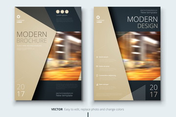 Wall Mural - corporate business annual report cover, brochure or flyer design. leaflet presentation. catalog with