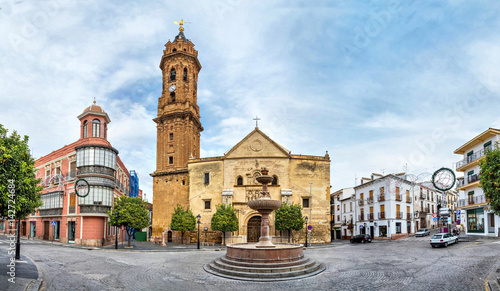 Panorama of San Sebastian square in Antequera Fototapet