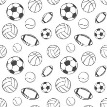 Sport Balls Seamless Pattern