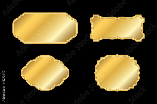 Gold Frames Beautiful Simple Golden Design Vintage Style