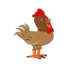 Wall Mural - chicken farm isolated icon vector illustration design