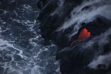 Where The Lava Meets The Ocean 