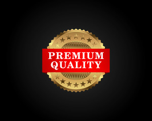 Premium Quality Badge Gold