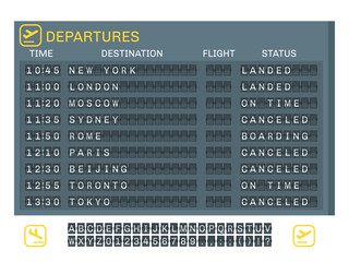 Sticker - Airport Board Concept