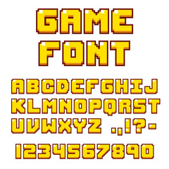 Pixel videogame font