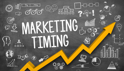 Canvas Print - Marketing Timing  / Blackboard