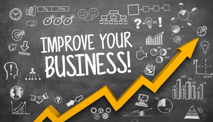 Sticker - Improve your Business  / Blackboard