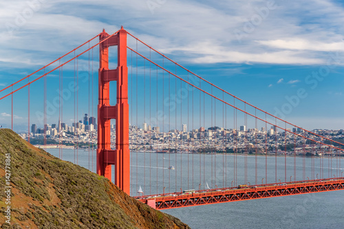 Naklejka na szafę Golden Gate Bridge, San Francisco, California