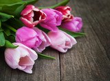 Fototapeta Tulipany - Spring tulips flowers