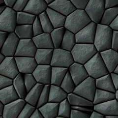 cobble stones irregular mosaic pattern texture seamless background - pavement natural dark gray colo