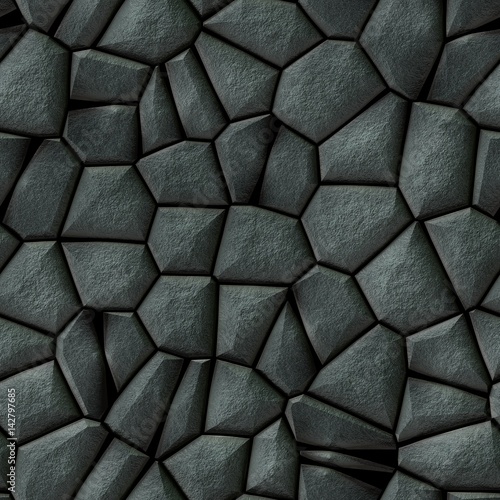 Cobble Stones Irregular Mosaic Pattern Texture Seamless