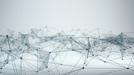Concept of Network, internet communication. 3d illustration