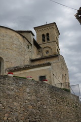 Wall Mural - Abbaye de Saint-Hilaire dans l'Aude, Occitanie dans le sud de la France