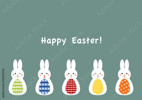 Happy Easter イースター ウサギと卵 イラスト Buy This Stock Vector And Explore Similar Vectors At Adobe Stock Adobe Stock