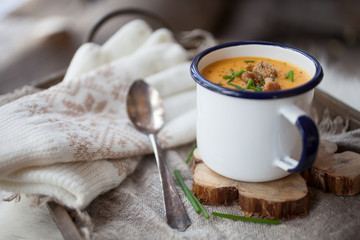 Wall Mural - Sweet potato soup