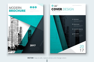 Wall Mural - corporate business annual report cover, brochure or flyer design. leaflet presentation. catalog with